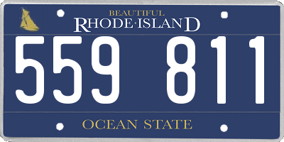 RI license plate 559811