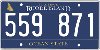 RI license plate 559871