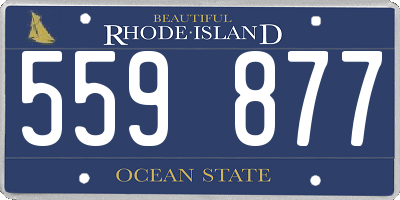 RI license plate 559877
