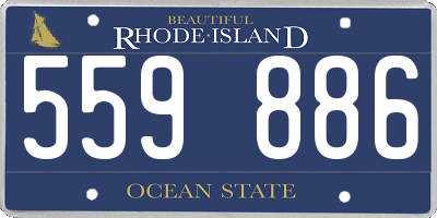 RI license plate 559886