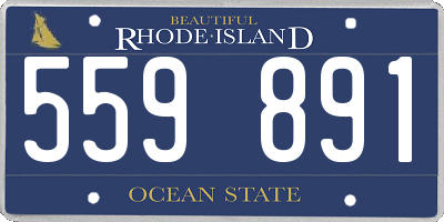 RI license plate 559891