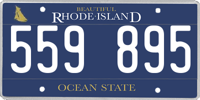 RI license plate 559895