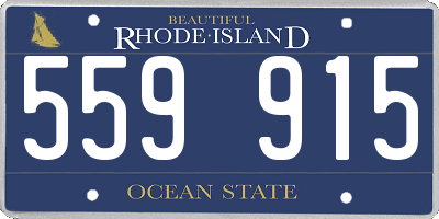 RI license plate 559915