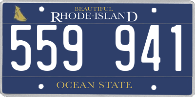RI license plate 559941