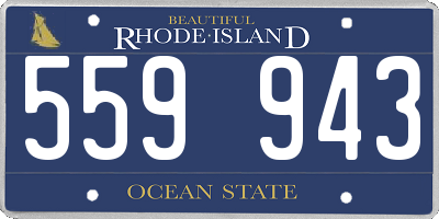 RI license plate 559943