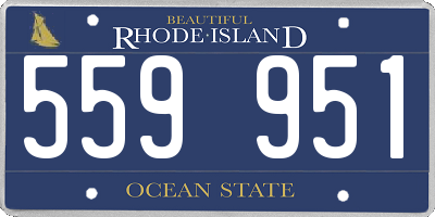 RI license plate 559951