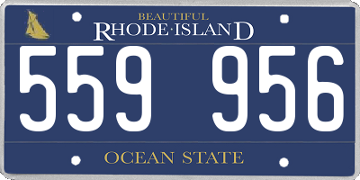 RI license plate 559956