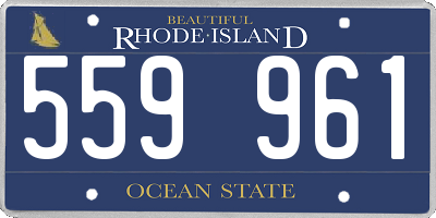 RI license plate 559961