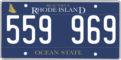 RI license plate 559969