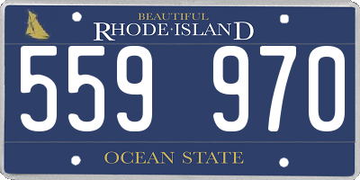 RI license plate 559970