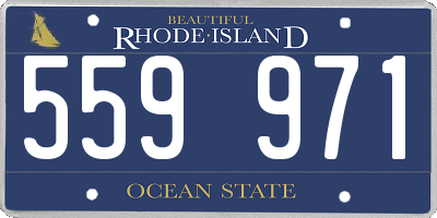 RI license plate 559971