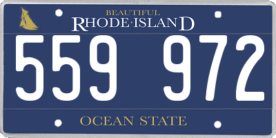 RI license plate 559972