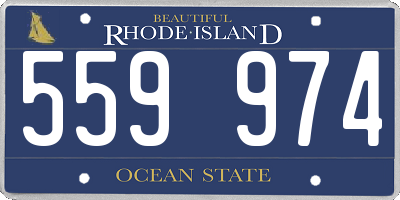 RI license plate 559974