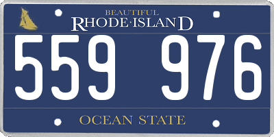 RI license plate 559976