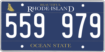 RI license plate 559979