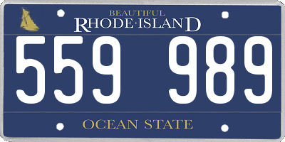 RI license plate 559989