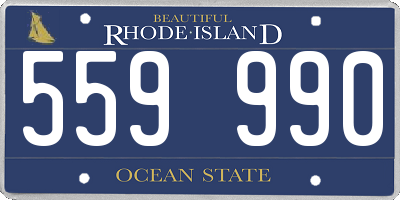 RI license plate 559990