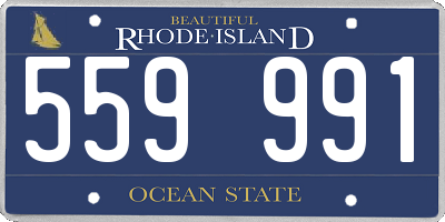 RI license plate 559991