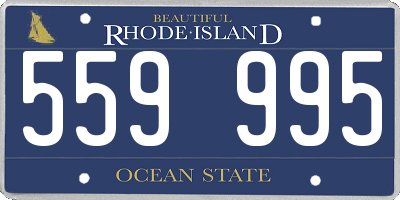 RI license plate 559995