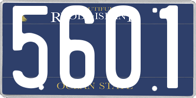 RI license plate 5601