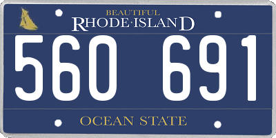 RI license plate 560691