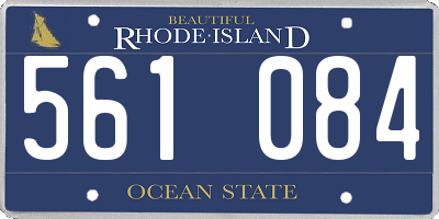 RI license plate 561084