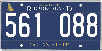RI license plate 561088