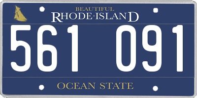 RI license plate 561091