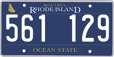 RI license plate 561129