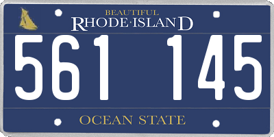 RI license plate 561145