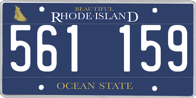 RI license plate 561159