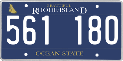 RI license plate 561180