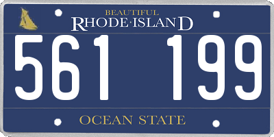 RI license plate 561199