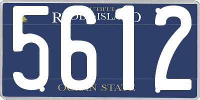 RI license plate 5612