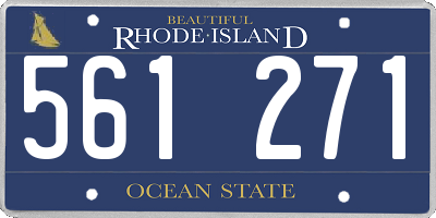 RI license plate 561271