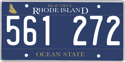 RI license plate 561272