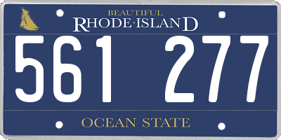 RI license plate 561277