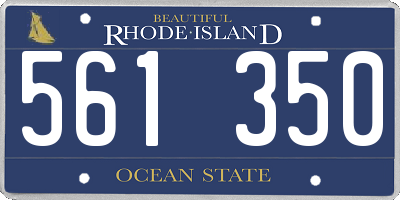 RI license plate 561350