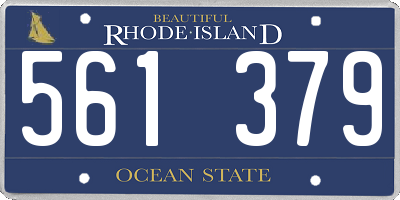 RI license plate 561379