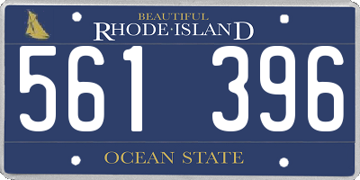 RI license plate 561396