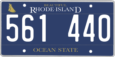 RI license plate 561440