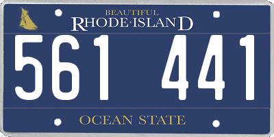 RI license plate 561441