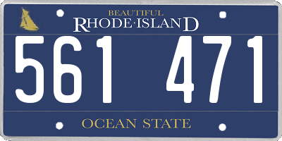 RI license plate 561471