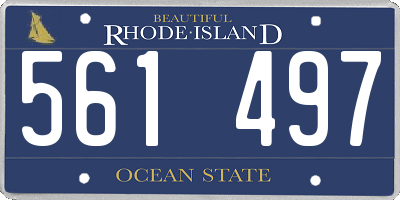 RI license plate 561497