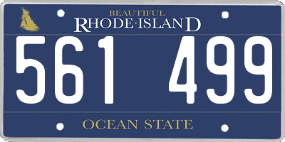 RI license plate 561499