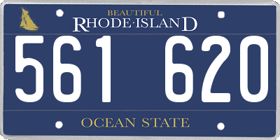RI license plate 561620