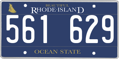 RI license plate 561629