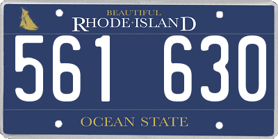 RI license plate 561630