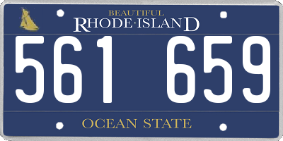 RI license plate 561659
