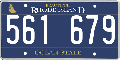 RI license plate 561679